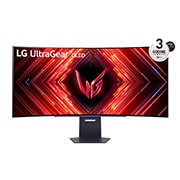 LG 45” UltraGear™ OLED omjera slike 21:9 QHD zakrivljeni gaming monitor s brzinom osvježavanja od 240 Hz, Prikaz prednje strane, 45GS95QE-B, thumbnail 1