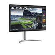 LG 32” UltraFine™ omjer slike 16:9 4K IPS monitor s brzinom osvježavanja od 60 Hz, prikaz bočne strane iz kuta od +15 stupnjeva, 32UQ850V-W, thumbnail 3