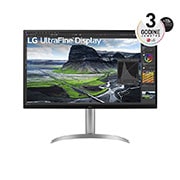 LG 32” UltraFine™ omjer slike 16:9 4K IPS monitor s brzinom osvježavanja od 60 Hz, prikaz prednje strane, 32UQ850V-W, thumbnail 1