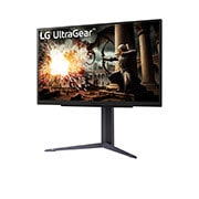 LG 27'' UltraGear™ IPS 16:9 omjer slike QHD gaming monitor s brzinom osvježavanja od 200 Hz, prikaz bočne strane iz kuta od -15 stupnjeva, 27GS75Q-B, thumbnail 2