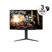 LG 27'' UltraGear™ IPS 16:9 omjer slike QHD gaming monitor s brzinom osvježavanja od 200 Hz, prikaz prednje strane, 27GS75Q-B, thumbnail 1