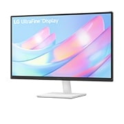 LG 27” UltraFine™ omjer slike 16:9 4K IPS monitor s brzinom osvježavanja od 60 Hz, prikaz bočne strane iz kuta od -15 stupnjeva, 27US500-W, thumbnail 2