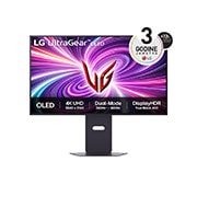 LG 32'' UltraGear™ 4K UHD OLED Dual-Mode monitor za igre, prikaz prednje strane, 32GS95UV-B, thumbnail 1