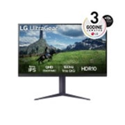 LG 32'' UltraGear™ IPS 16:9 omjer slike QHD gaming monitor s brzinom osvježavanja od 180 Hz, prikaz prednje strane, 32GS85Q-B, thumbnail 1