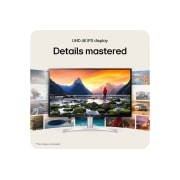 LG 32” UltraFine™ omjer slike 16:9 4K IPS monitor s brzinom osvježavanja od 60 Hz, prikaz stražnje strane iz kuta od +15 stupnjeva, 32UN650K-W, thumbnail 8