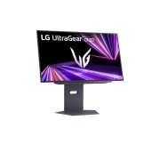 LG 27” UltraGear™ OLED 16:9 omjer slike QHD gaming monitor s brzinom osvježavanja od 480 Hz, prikaz sa stražnje strane s uključenim svjetlima, 27GX790A-B, thumbnail 5