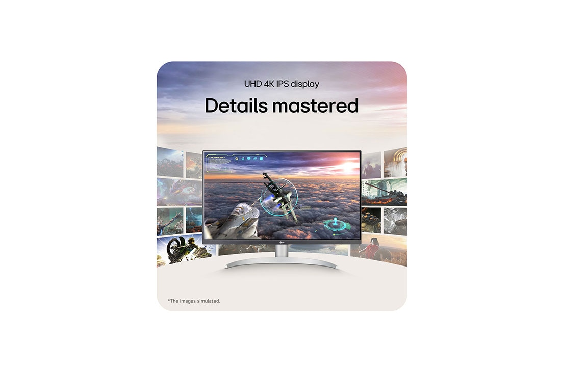 LG 27” UltraFine™ omjer slike 16:9 4K IPS monitor s brzinom osvježavanja od 60 Hz, Prikaz s bočne strane, 27UP650K-W, thumbnail 9