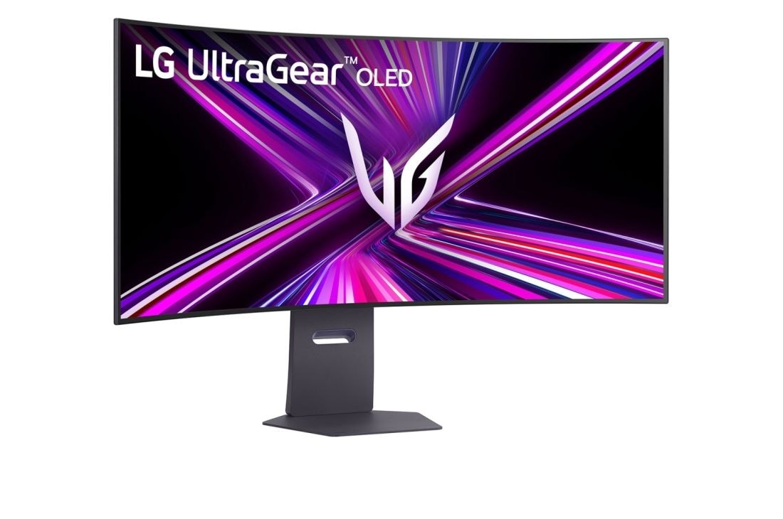 LG 45'' UltraGear™ 5K2K OLED Dual-Mode zakrivljeni monitor za igre, prikaz s bočne strane iz kuta od +15 stupnjeva, 45GX950A-B, thumbnail 3