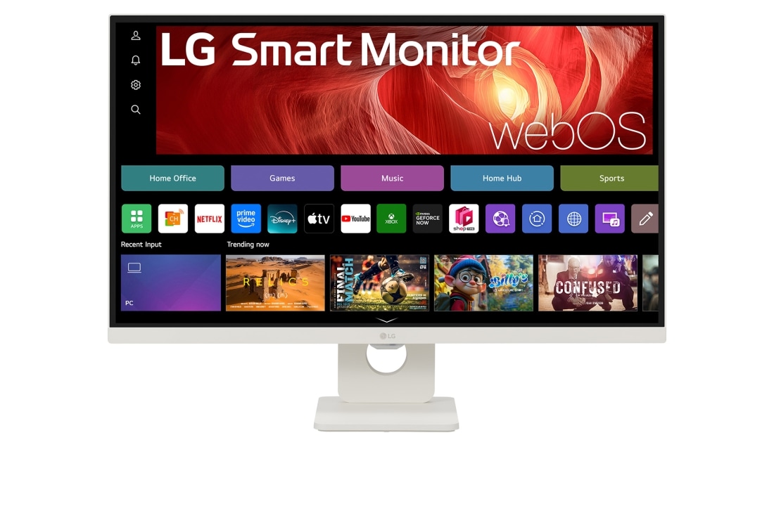 LG 27” 16:9 pametni monitor s webOS platformom i brzinom osvježavanja od 60 Hz, front view, 27U731SA-W, thumbnail 2