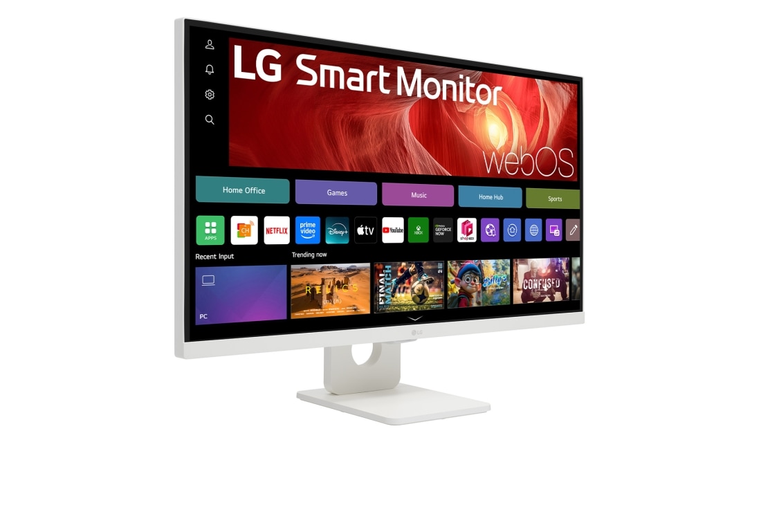 LG 27” 16:9 pametni monitor s webOS platformom i brzinom osvježavanja od 60 Hz, +30 degree side view, 27U731SA-W, thumbnail 5