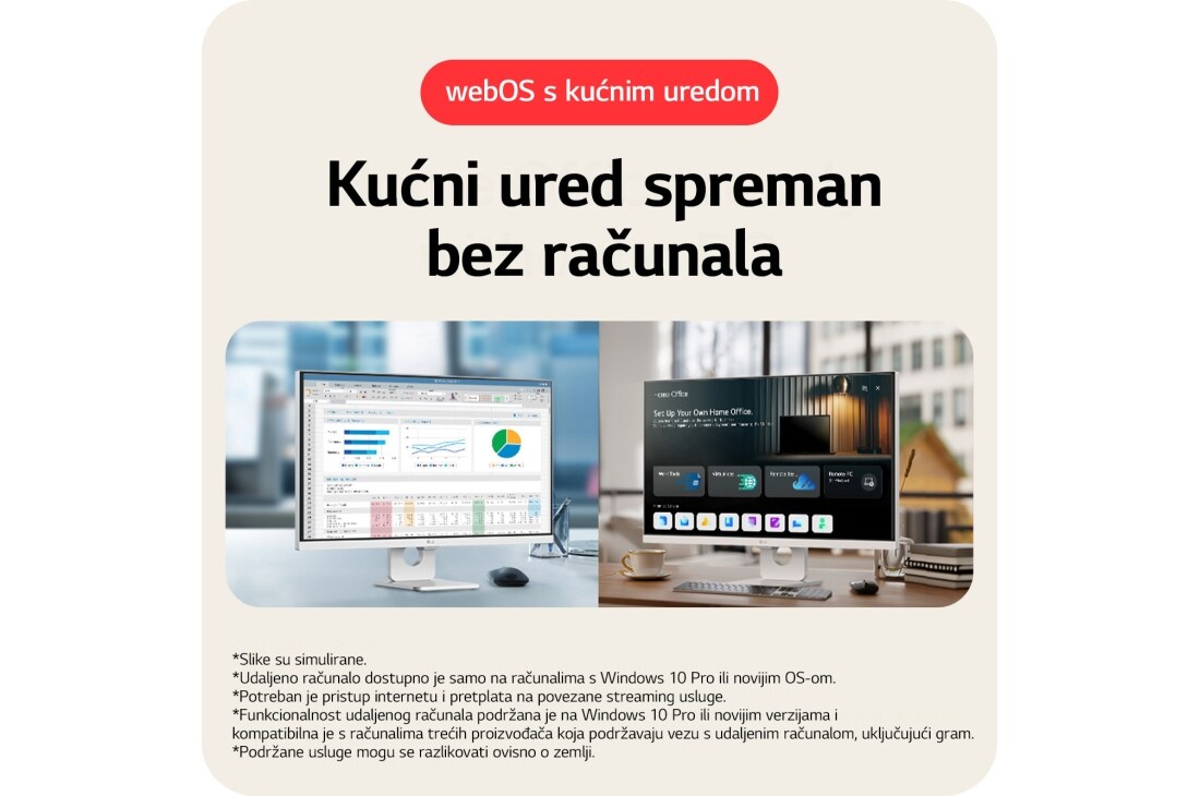 LG 27” 16:9 pametni monitor s webOS platformom i brzinom osvježavanja od 60 Hz, lifestyle, 27U731SA-W, thumbnail 8