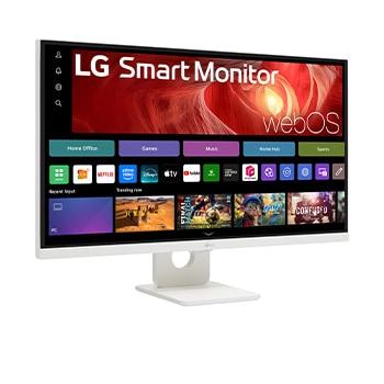 LG 27” 16:9 pametni monitor s webOS platformom i brzinom osvježavanja od 60 Hz, '+15 degree side view, 27U731SA-W, thumbnail 4