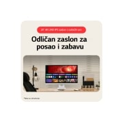 LG 27” 16:9 pametni monitor s webOS platformom i brzinom osvježavanja od 60 Hz, lifestyle, 27U731SA-W, thumbnail 7