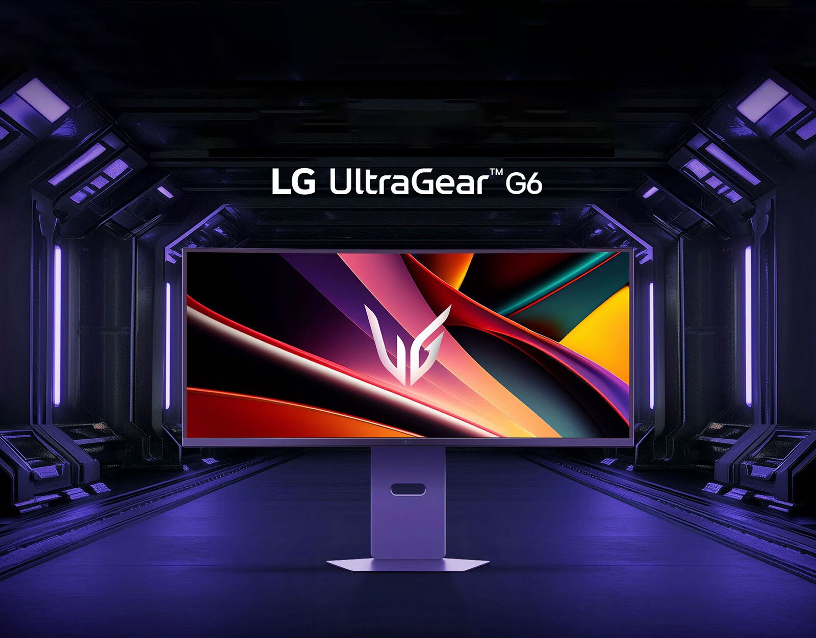 Logotip UltraGear™ OLED GX6 sa slikom proizvoda UltraGear.	