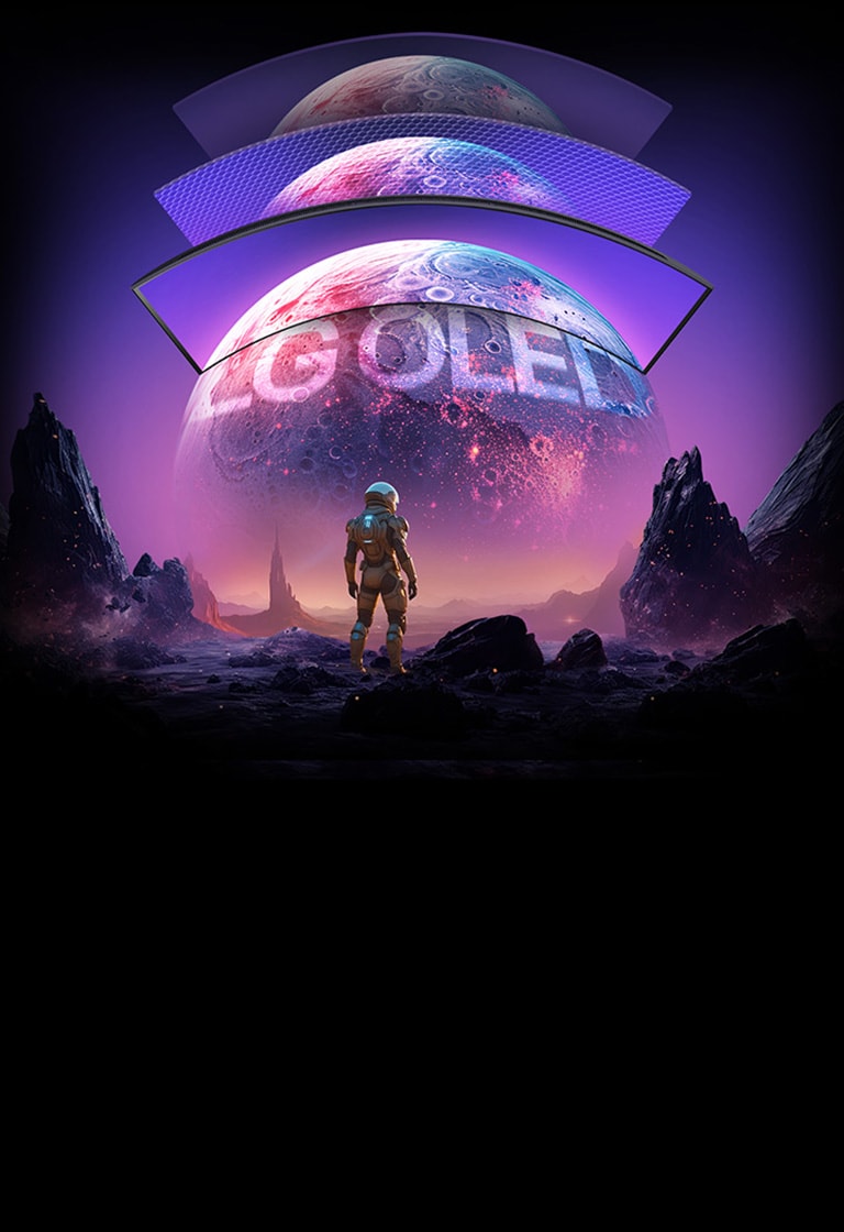 Planetarni prikazi na monitorima LG OLED izgledaju svjetlije i jasnije.
