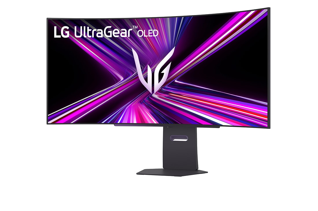 LG 45'' UltraGear™ OLED 21:9 WQHD zakrivljeni monitor za igranje s brzinom osvježavanja od 240 Hz, prikaz bočne strane pod kutom od -15 stupnjeva, 45GX900A-B, thumbnail 2