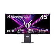 LG 45'' UltraGear™ OLED 21:9 WQHD zakrivljeni monitor za igranje s brzinom osvježavanja od 240 Hz, prikaz prednje strane, 45GX900A-B, thumbnail 1