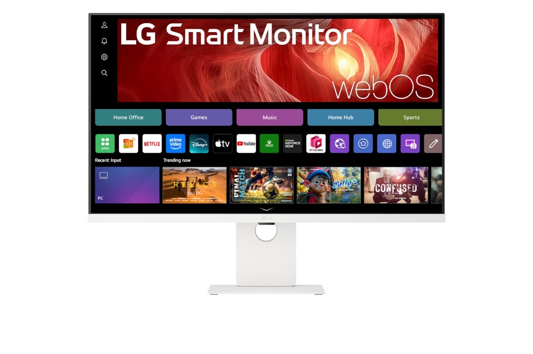LG 37” 16:9 pametni monitor s webOS platformom i brzinom osvježavanja od 60 Hz, front view, 37U730SA-W, thumbnail 2