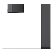 LG 34” UltraWide™ WQHD IPS zakrivljeni monitor s brzinom osvježavanja od 100 Hz, 34U650A-B Okomiti prikaz izbliza stupa stalka monitora, 34U650A-B, thumbnail 12