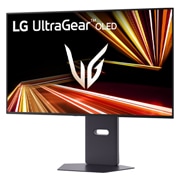 LG 32'' UltraGear™ 4K UHD OLED Dual-Mode monitor za igranje, 32GX850A-B bočni prikaz pod kutom od -15 stupnjeva, 32GX850A-B, thumbnail 2