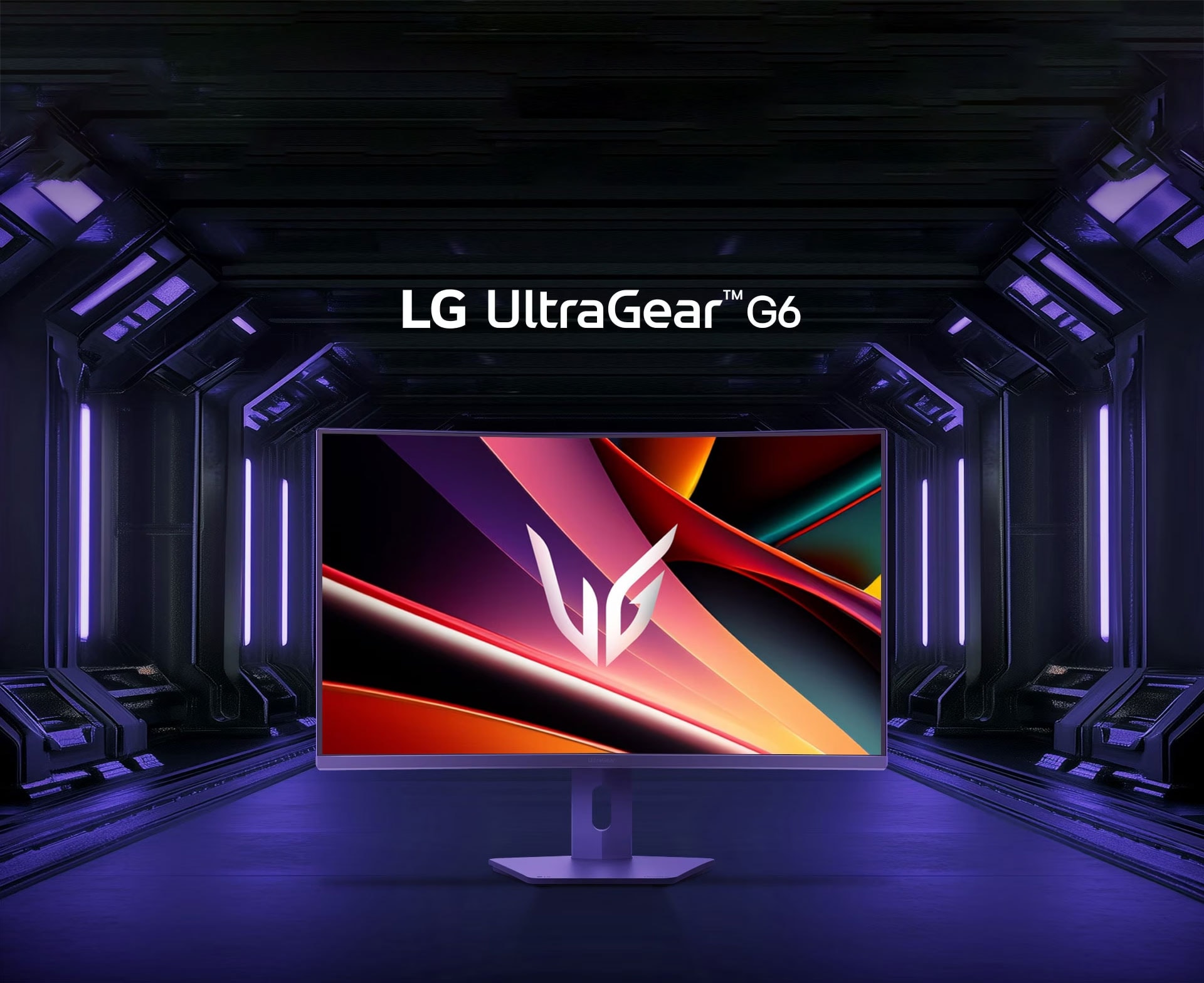 Logotip UltraGear™ OLED GX6 sa slikom proizvoda UltraGear.	