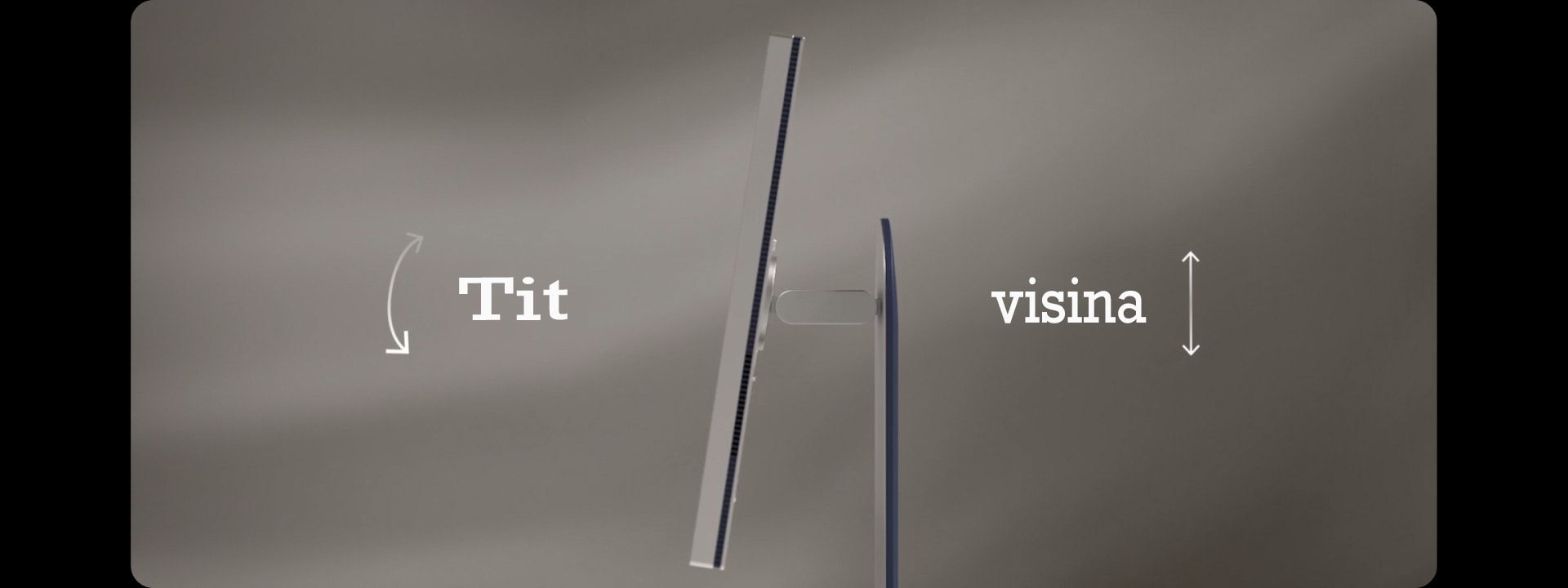 Video prezentacija dizajna i mogućnosti podešavanja UltraFine monitora.