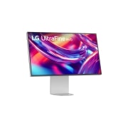 LG 32'' UltraFine™ evo 6K Nano IPS Black monitor, LG 32'' UltraFine™ evo 6K Nano IPS Black monitor, prikaz s bočne strane pod kutom od 15° s nagnutim zaslonom, 32U990A-S, 32U990A-S, thumbnail 3
