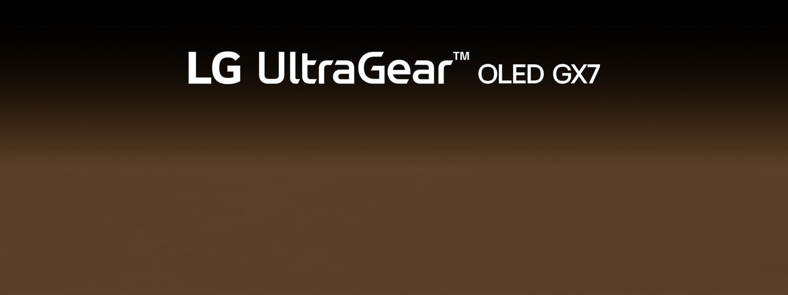 Monitor LG UltraGear 27GX790B na povišenoj platformi s grafikom brzine. Podna projekcija „4th Gen OLED”.