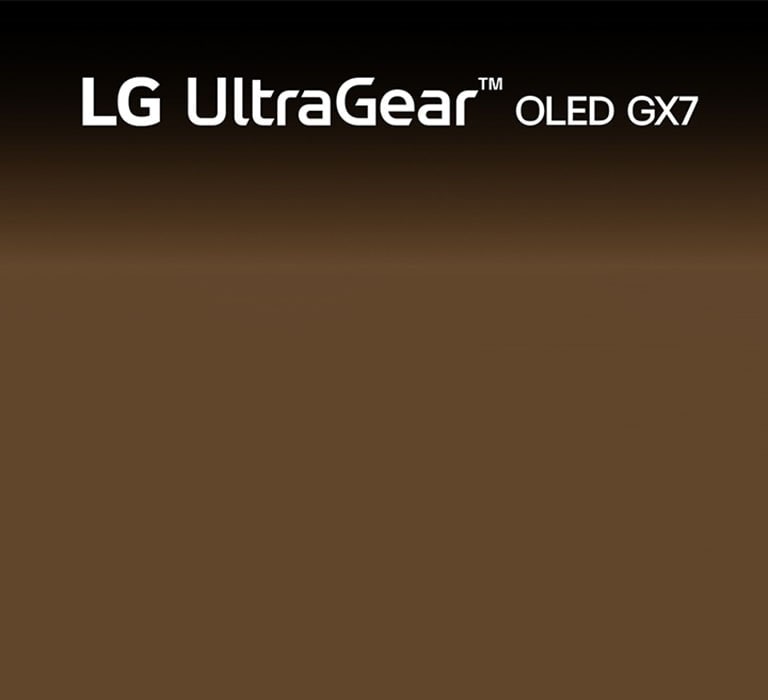 Monitor LG UltraGear 27GX790B na povišenoj platformi s grafikom brzine. Podna projekcija „4th Gen OLED”.