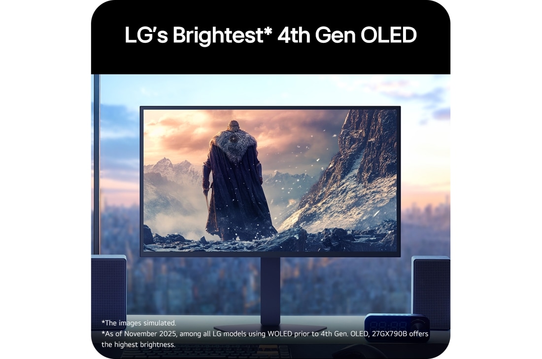 LG 27-inčni UltraGear™ OLED QHD monitor za igranje s dva načina rada, prednji prikaz, 27GX790B-B, thumbnail 12