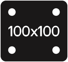 Ikona zidne montaže 100x100
