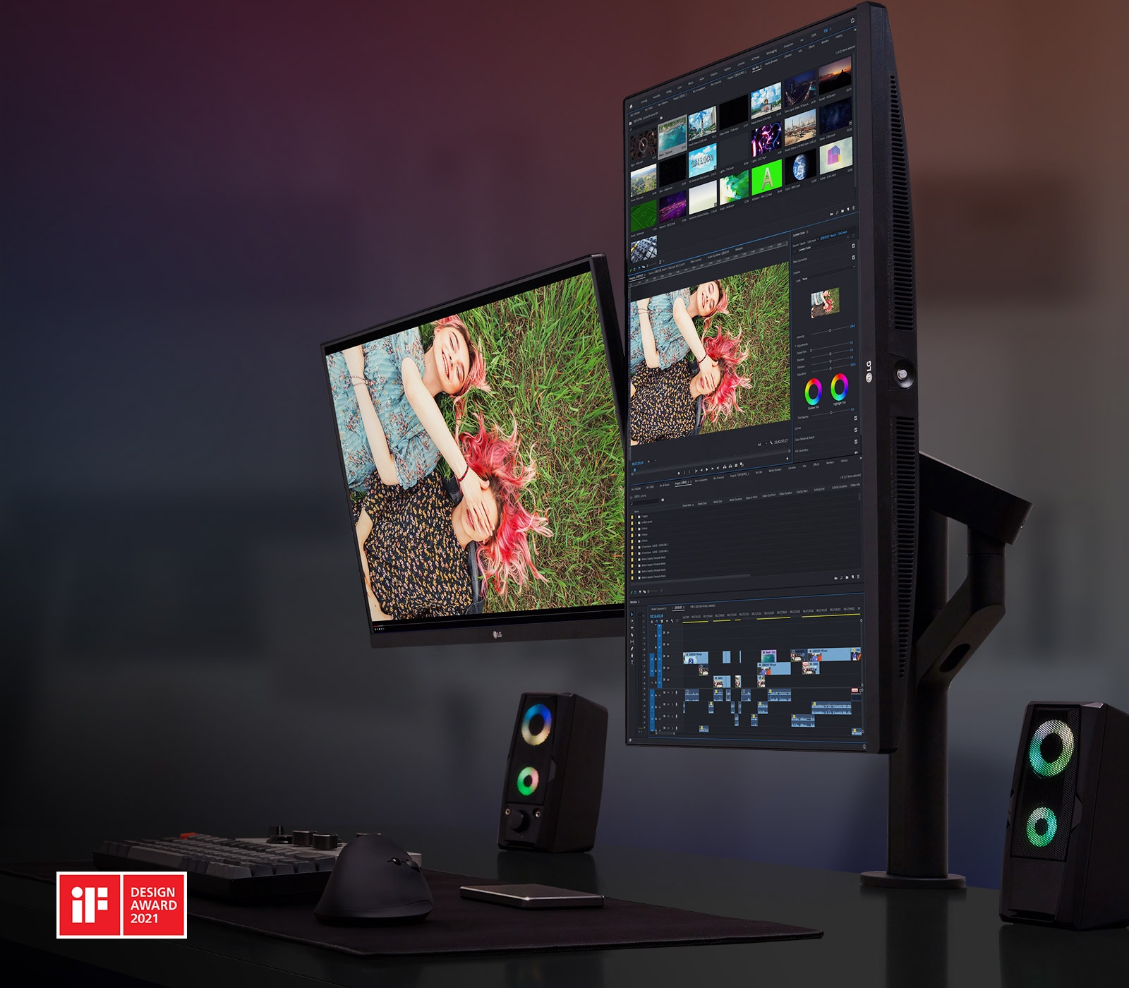 LG QHD Monitor Ergo Dual dizajniran po vašim potrebama