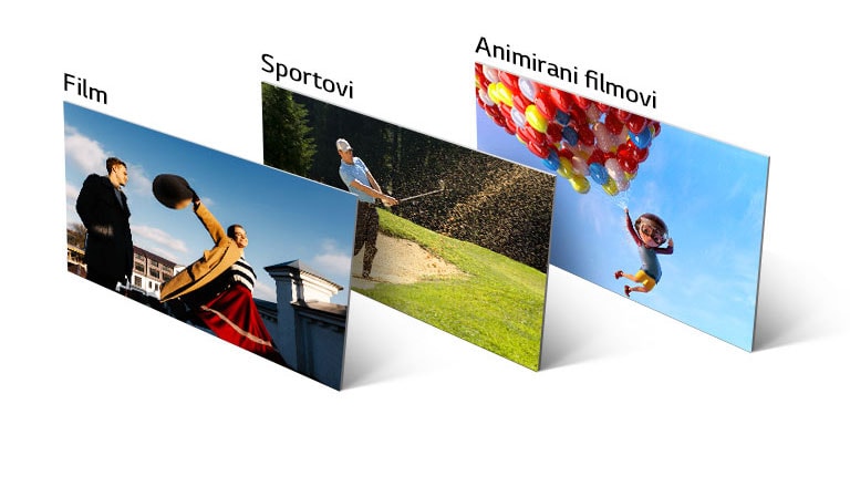 Scena filma, igre golfa i animacije okomito je i koso poravnata.