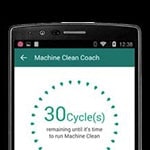 Slika prikazuije machine clean podsjetnik u ThinQ aplikaciji.