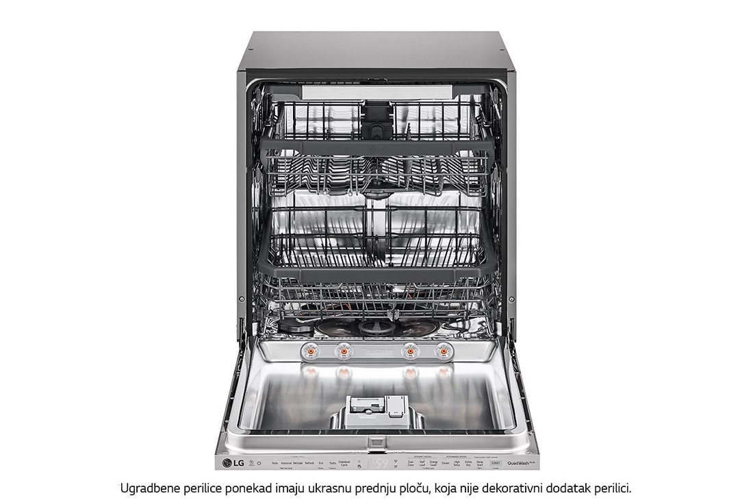 LG QuadWash™ ugradbena perilica posuđa s TrueSteam™ tehnologijom pranja vodenom parom, 14 kompleta posuđa, DB325TXS, DB325TXS, thumbnail 3