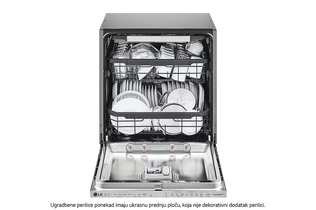 LG QuadWash™ ugradbena perilica posuđa s TrueSteam™ tehnologijom pranja vodenom parom, 14 kompleta posuđa, DB325TXS, DB325TXS, thumbnail 4