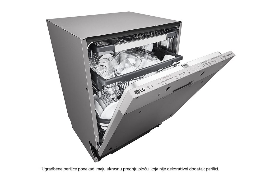 LG QuadWash™ ugradbena perilica posuđa s TrueSteam™ tehnologijom pranja vodenom parom, 14 kompleta posuđa, DB325TXS, DB325TXS, thumbnail 8