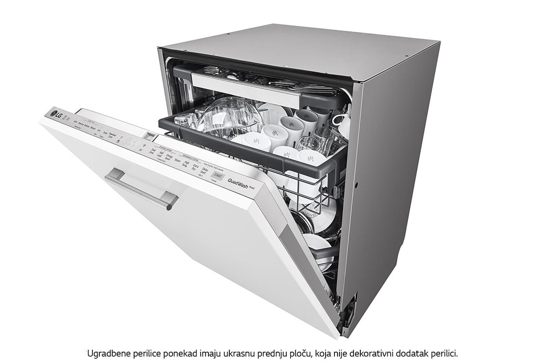 LG QuadWash™ ugradbena perilica posuđa s TrueSteam™ tehnologijom pranja vodenom parom, 14 kompleta posuđa, DB325TXS, DB325TXS, thumbnail 9