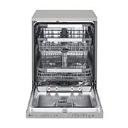 LG QuadWash™ perilica posuđa s TrueSteam™ tehnologijom pranja vodenom parom, vrata s automatskim otvaranjem, 14 kompleta posuđa, ThinQ™, WiFi funkcija, Pogled sprijeda s otvorenim vratima, DF455HPS, thumbnail 2
