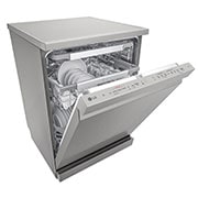 LG QuadWash™ perilica posuđa s TrueSteam™ tehnologijom pranja vodenom parom, vrata s automatskim otvaranjem, 14 kompleta posuđa, ThinQ™, WiFi funkcija, Pogled s lijeve strane, DF455HPS, thumbnail 6