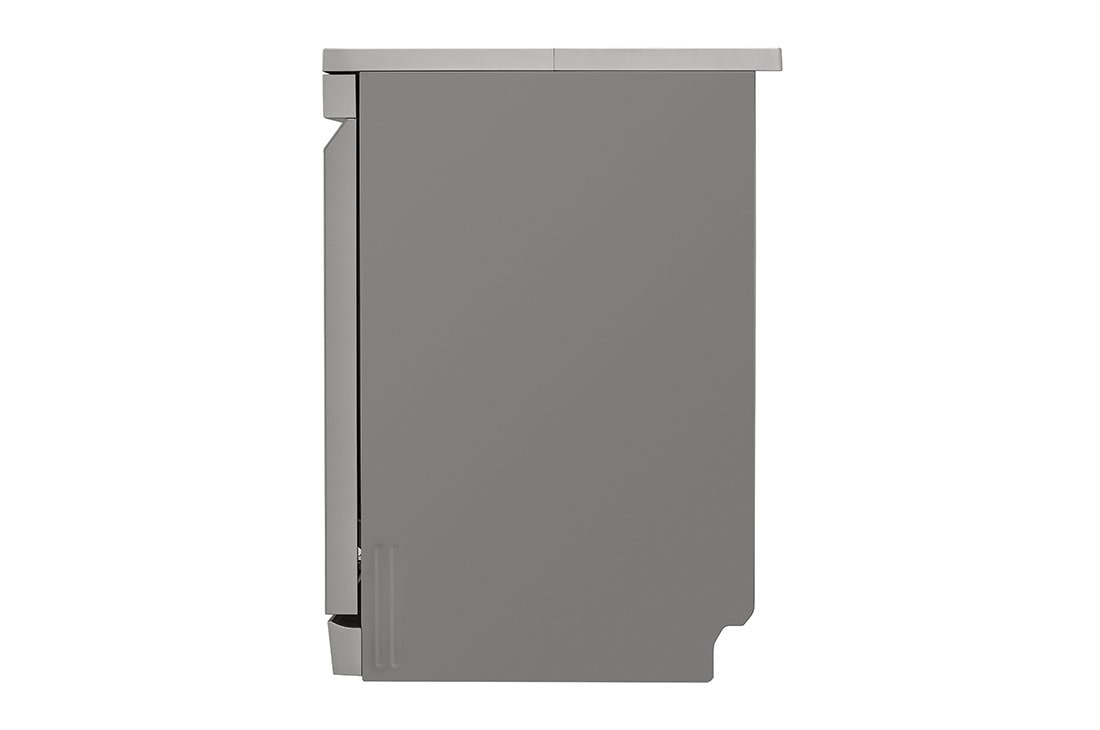 LG QuadWash™ perilica posuđa s TrueSteam™ tehnologijom pranja vodenom parom, vrata s automatskim otvaranjem, 14 kompleta posuđa, ThinQ™, WiFi funkcija, Side view, DF365FPS, thumbnail 13