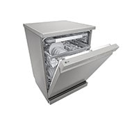 LG QuadWash™ perilica posuđa s TrueSteam™ tehnologijom pranja vodenom parom, vrata s automatskim otvaranjem, 14 kompleta posuđa, ThinQ™, WiFi funkcija, Left view, DF365FPS, thumbnail 6