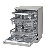 LG QuadWash™ perilica posuđa s TrueSteam™ tehnologijom pranja vodenom parom, vrata s automatskim otvaranjem, 14 kompleta posuđa, ThinQ™, WiFi funkcija, Right view, DF365FPS, thumbnail 7