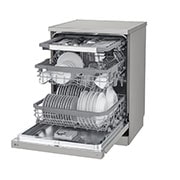 LG QuadWash™ perilica posuđa s TrueSteam™ tehnologijom pranja vodenom parom, vrata s automatskim otvaranjem, 14 kompleta posuđa, ThinQ™, WiFi funkcija, Right view, DF365FPS, thumbnail 8
