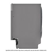 LG QuadWash™ ugradbena perilica posuđa, 14 kompleta posuđa, ThinQ™ WiFi funkcija, Pogled sa strane, DB242TX, thumbnail 13