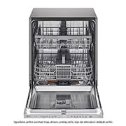 LG QuadWash™ ugradbena perilica posuđa, 14 kompleta posuđa, ThinQ™ WiFi funkcija, Pogled sprijeda s otvorenim vratima, DB242TX, thumbnail 2