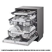 LG QuadWash™ ugradbena perilica posuđa s TrueSteam™ tehnologijom pranja vodenom parom, vrata s automatskim otvaranjem, 14 kompleta posuđa, ThinQ™ WiFi funkcija, Изглед от дясна страна, DB475TXS, thumbnail 12
