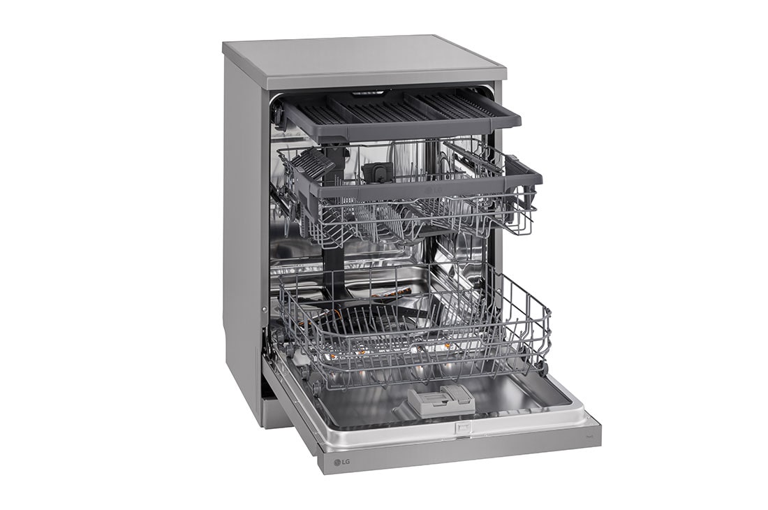 LG QuadWash™ perilica posuđa s TrueSteam™ tehnologijom pranja vodenom parom, 14 kompleta posuđa, ThinQ™, WiFi funkcija, Prikaz zaslona, DF243FVS, thumbnail 8