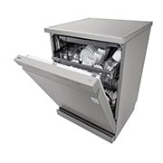 LG QuadWash™ perilica posuđa s TrueSteam™ tehnologijom pranja vodenom parom, 14 kompleta posuđa, ThinQ™, WiFi funkcija, Pogled s lijeve strane, DF243FVS, thumbnail 10