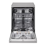 LG QuadWash™ perilica posuđa s TrueSteam™ tehnologijom pranja vodenom parom, 14 kompleta posuđa, ThinQ™, WiFi funkcija, Pogled sprijeda s otvorenim vratima, DF243FVS, thumbnail 3